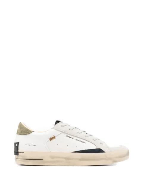 Sk8 Deluxe lace-up leather sneakers by CRIME LONDON