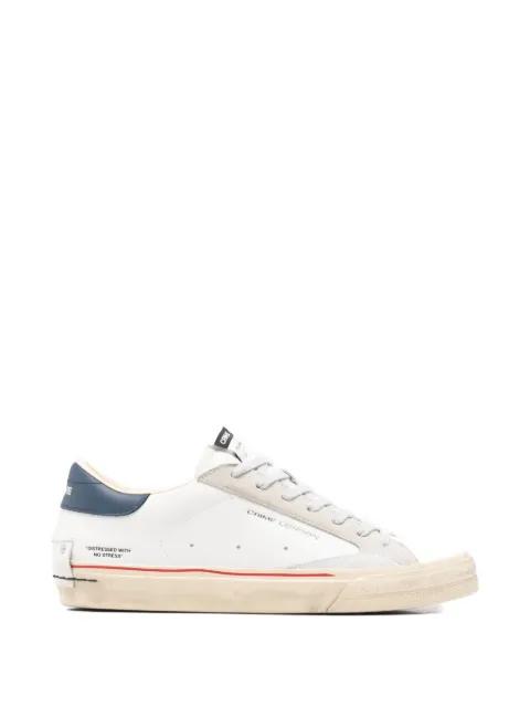 contrast leather sneakers by CRIME LONDON