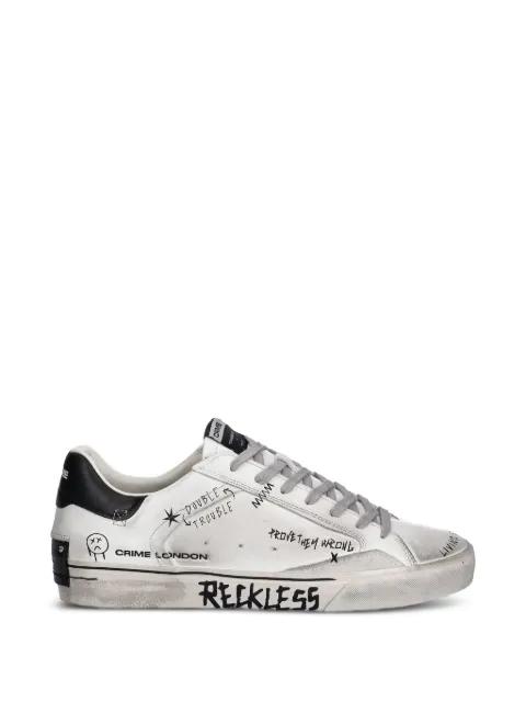 lettering detail sneakers by CRIME LONDON