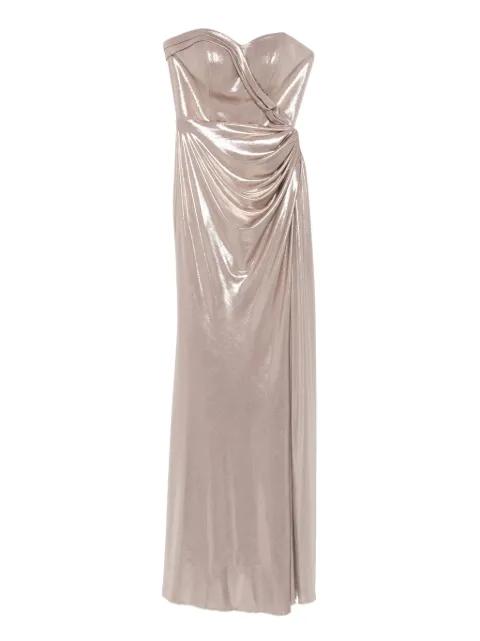 Angelina draped strapless dress by CRISTALLINI