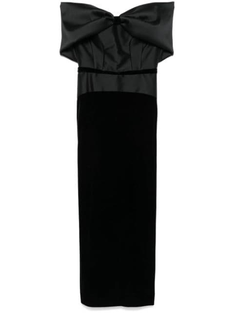 panelled-design midi dress by CRISTALLINI