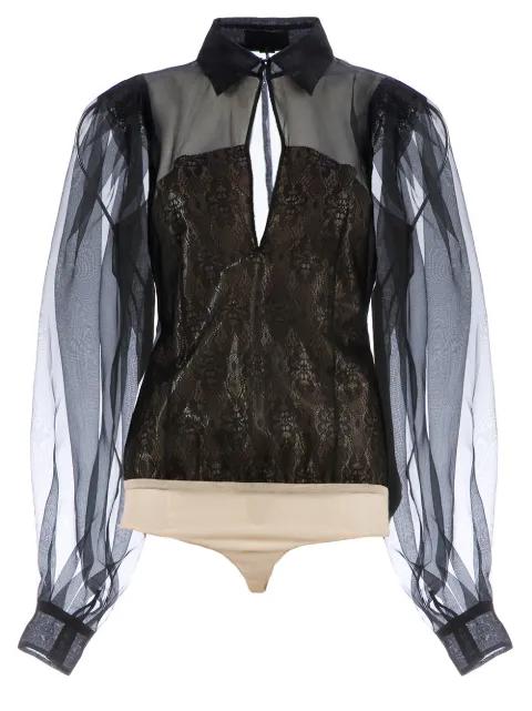 sheer lace blouse by CRISTIANO BURANI