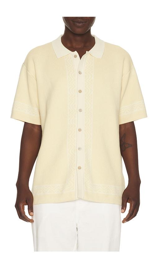 Critical Slide La Playa Knit Shirt in Cream by CRITICAL SLIDE