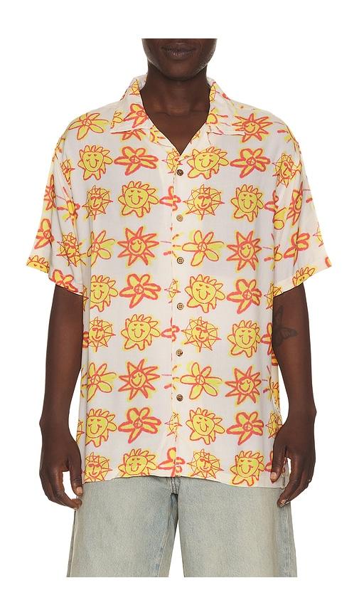 Critical Slide Mojo Resort Shirt in Beige,Yellow by CRITICAL SLIDE