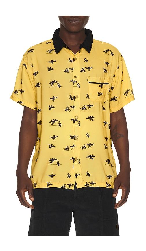 Critical Slide Swoopy Boy Resort Shirt in Yellow by CRITICAL SLIDE