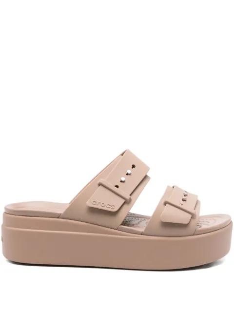 40mm Brooklyn double-buckle sandals by CROCS
