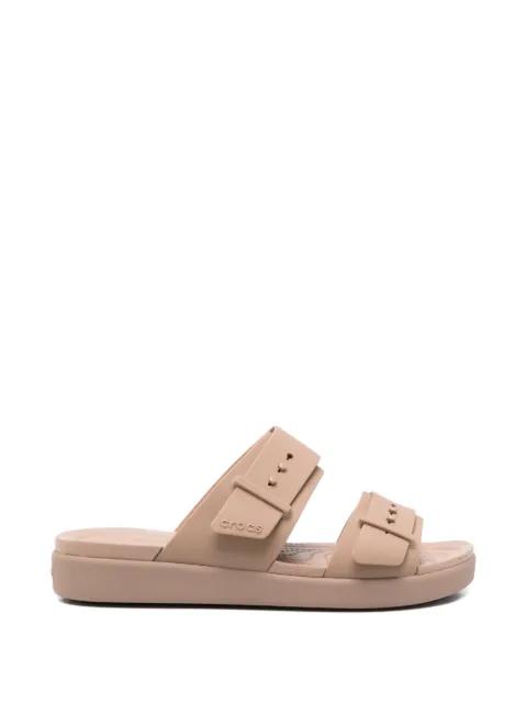 Brooklyn buckle strap slippers by CROCS