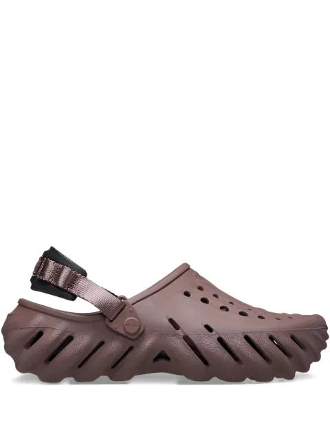 Echo perforated-detail clog sandals by CROCS