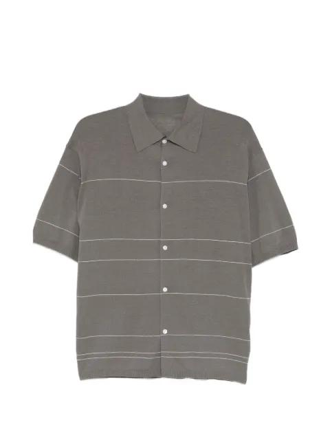 collared striped shirt by CROQUIS