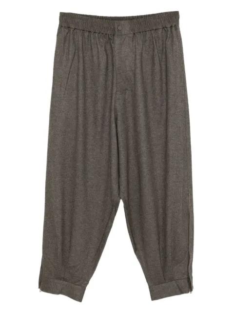 cropped tapered trousers by CROQUIS