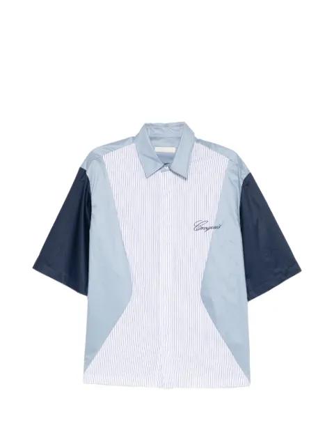 flap pocket striped shirt by CROQUIS