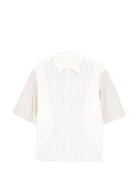 flap pocket striped shirt by CROQUIS