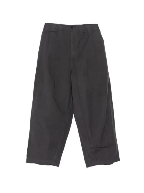 internal drawstring tapered trousers by CROQUIS