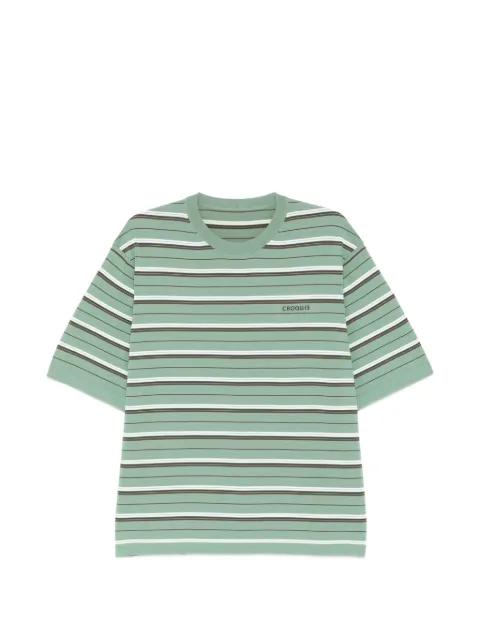 logo-embroidered T-shirt by CROQUIS