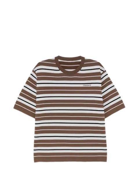 logo-embroidered T-shirt by CROQUIS