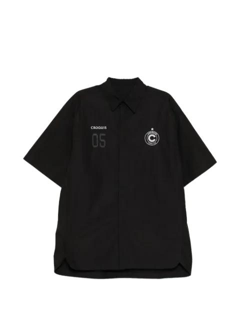 logo-embroidered shirt by CROQUIS