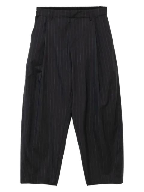 pleated pinstripe trousers by CROQUIS