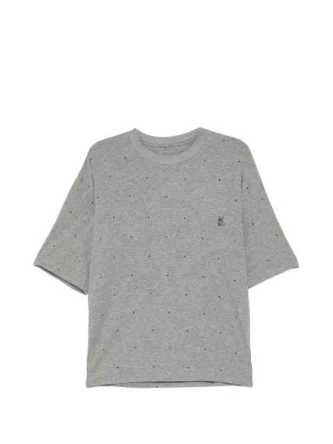 polka-dot embroidered T-shirt by CROQUIS