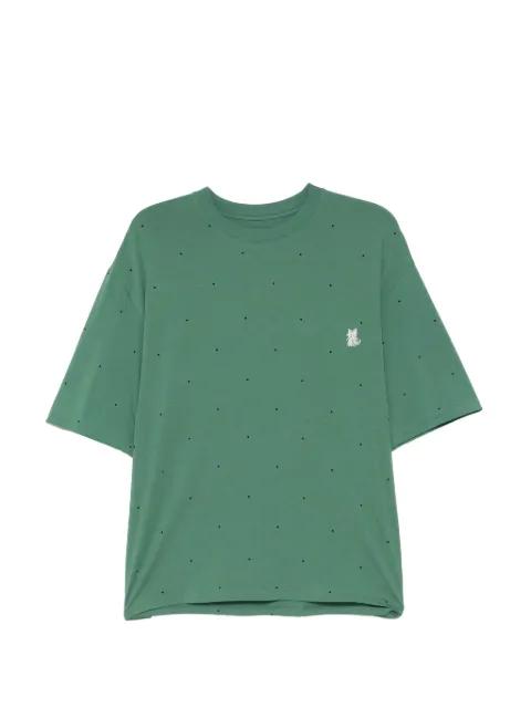 polka-dot embroidery T-shirt by CROQUIS