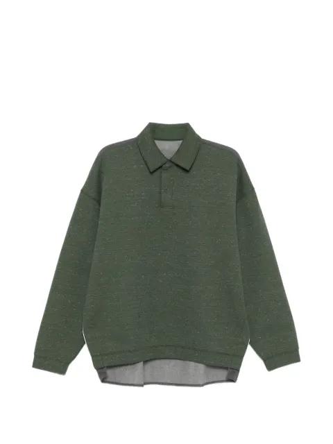 polo-collar sweatshirt by CROQUIS