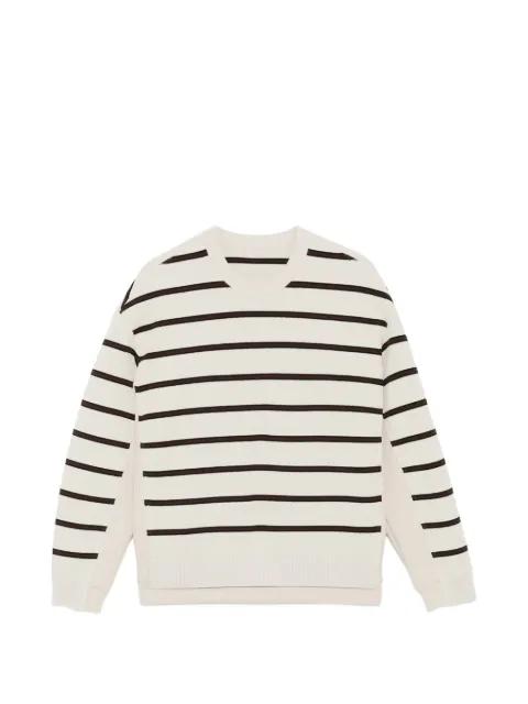 striped crewneck jumper by CROQUIS