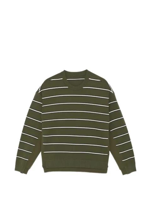 striped crewneck jumper by CROQUIS