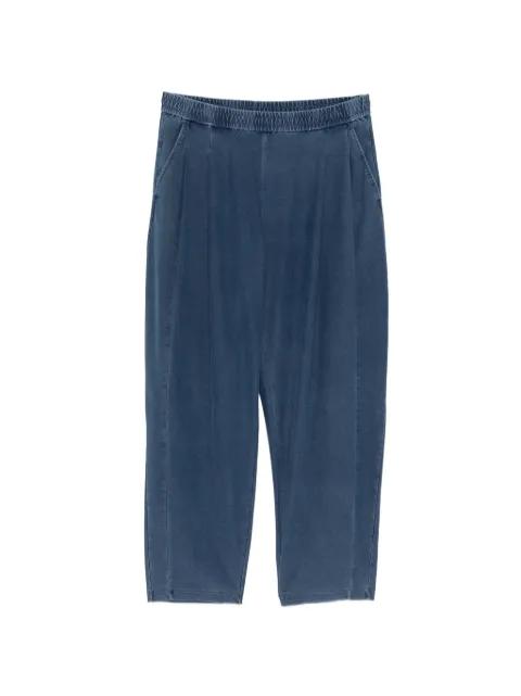 tapered drawstring knit trousers by CROQUIS