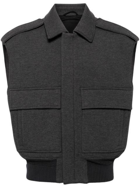 zip-up gilet by CROQUIS