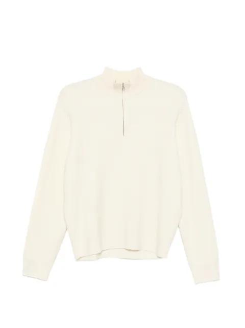 zipped sweater by CROQUIS
