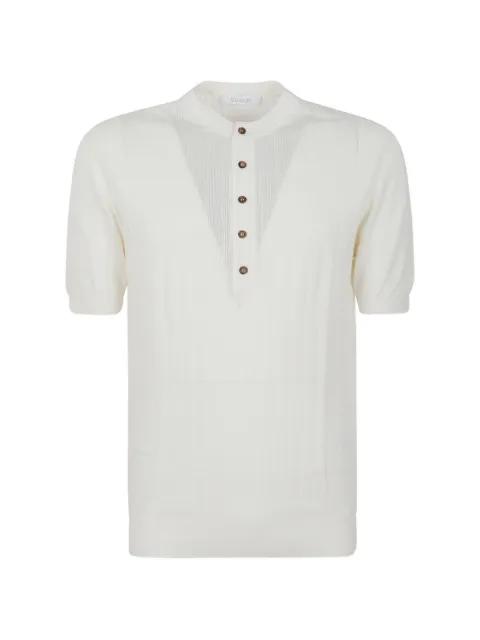 button-fastening open-knit sweater by CRUCIANI