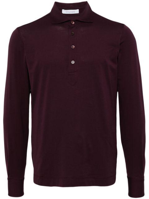 cotton-blend polo shirt by CRUCIANI