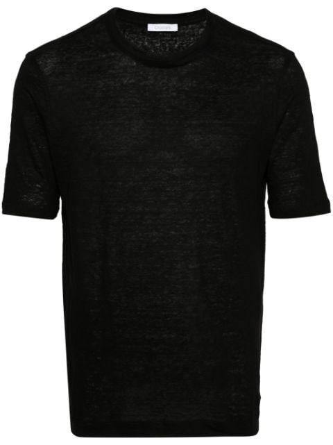 crew-neck linen T-shirt by CRUCIANI
