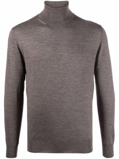 roll neck cashmere-silk jumper by CRUCIANI