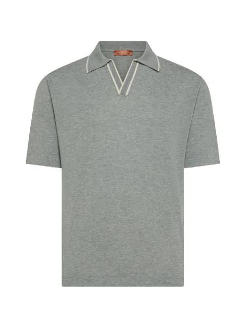 V-neck trim T-shirt by CRUNA