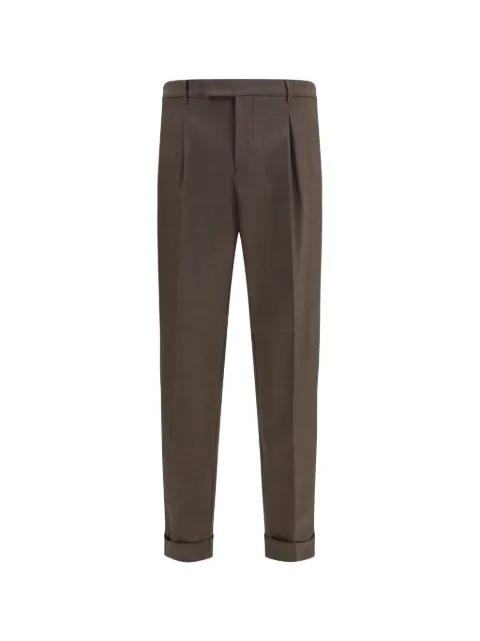 pleated tapered trousers by CRUNA