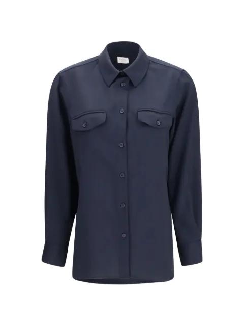pockets-detail wool overshirt by CRUNA