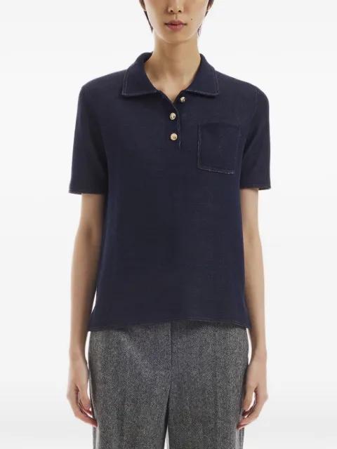 chest-pocket polo top by CRUSH COLLECTION