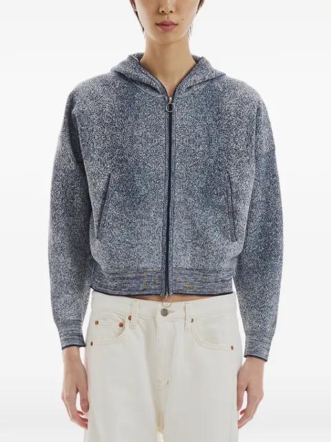 denim-effect cropped jacket by CRUSH COLLECTION