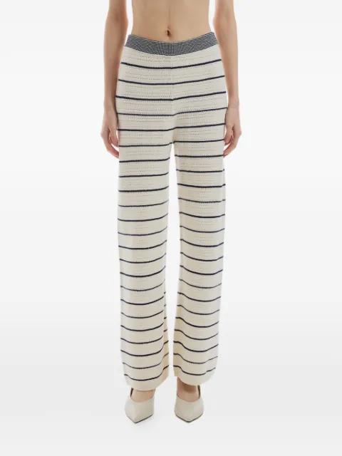 striped straight trousers by CRUSH COLLECTION
