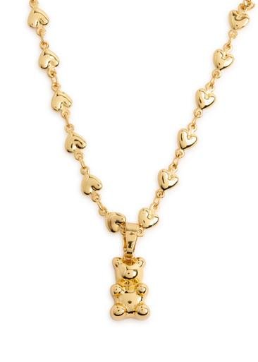 Habibi Nostalgia Bear 18kt gold-plated necklace by CRYSTAL HAZE