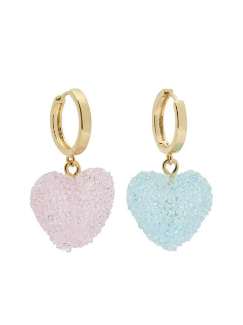 Jelly heart earrings by CRYSTAL HAZE