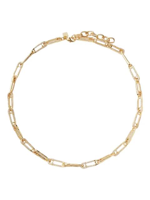 Locked pave-set chain necklace by CRYSTAL HAZE