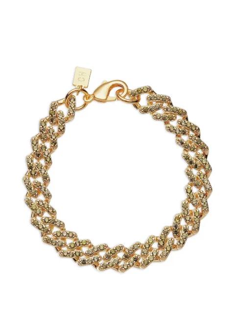 crystal-embellished chain bracelet by CRYSTAL HAZE