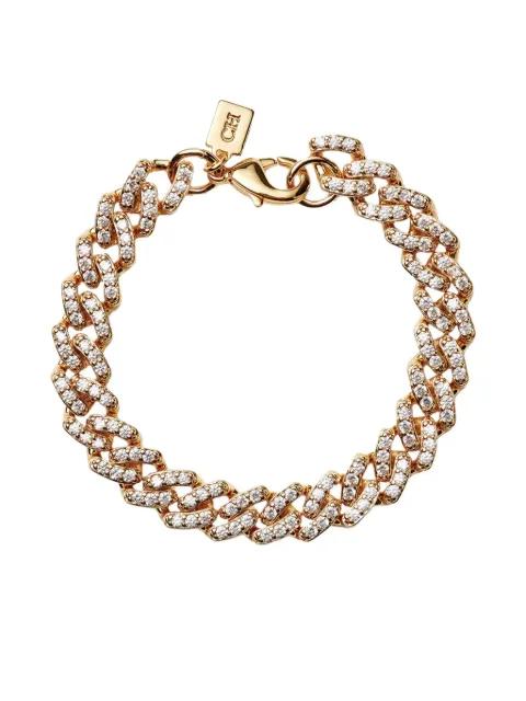 embellished cuban-chain bracelet by CRYSTAL HAZE