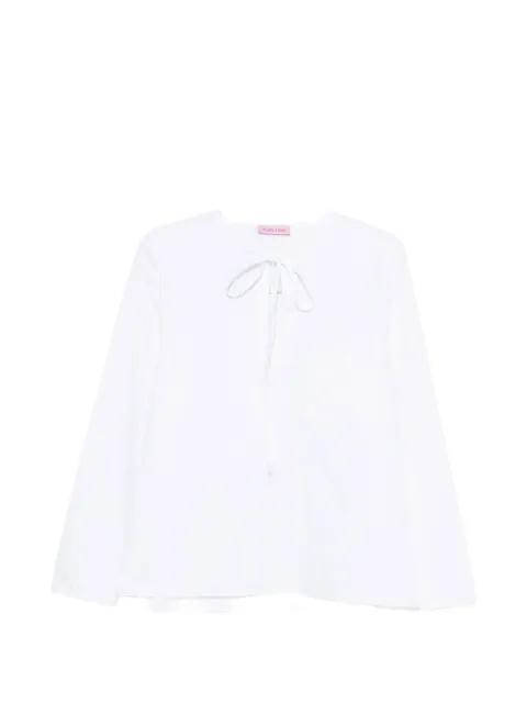 Florence tie-neck pocket blouse by CUANTICO