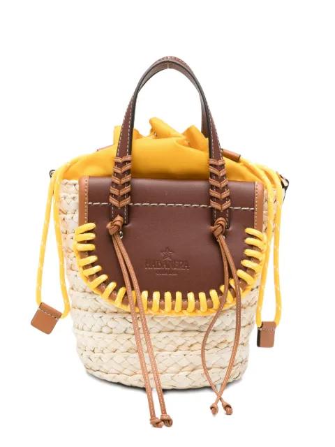 Habanera contrast-trim bucket bag by CUBA LAB