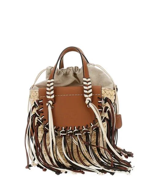 tassel top-handle clutch bag by CUBA LAB