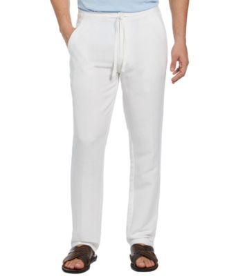Men's Linen Blend Drawstring Pant by CUBAVERA