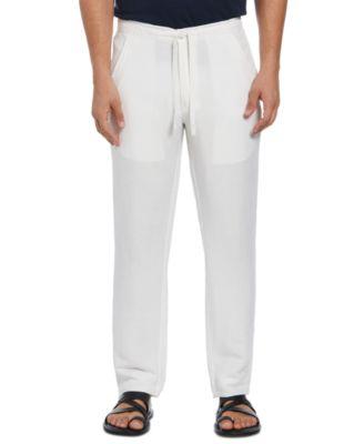 Men's Linen Blend Drawstring Pant by CUBAVERA
