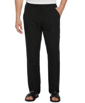 Men's Linen Blend Drawstring Pant by CUBAVERA